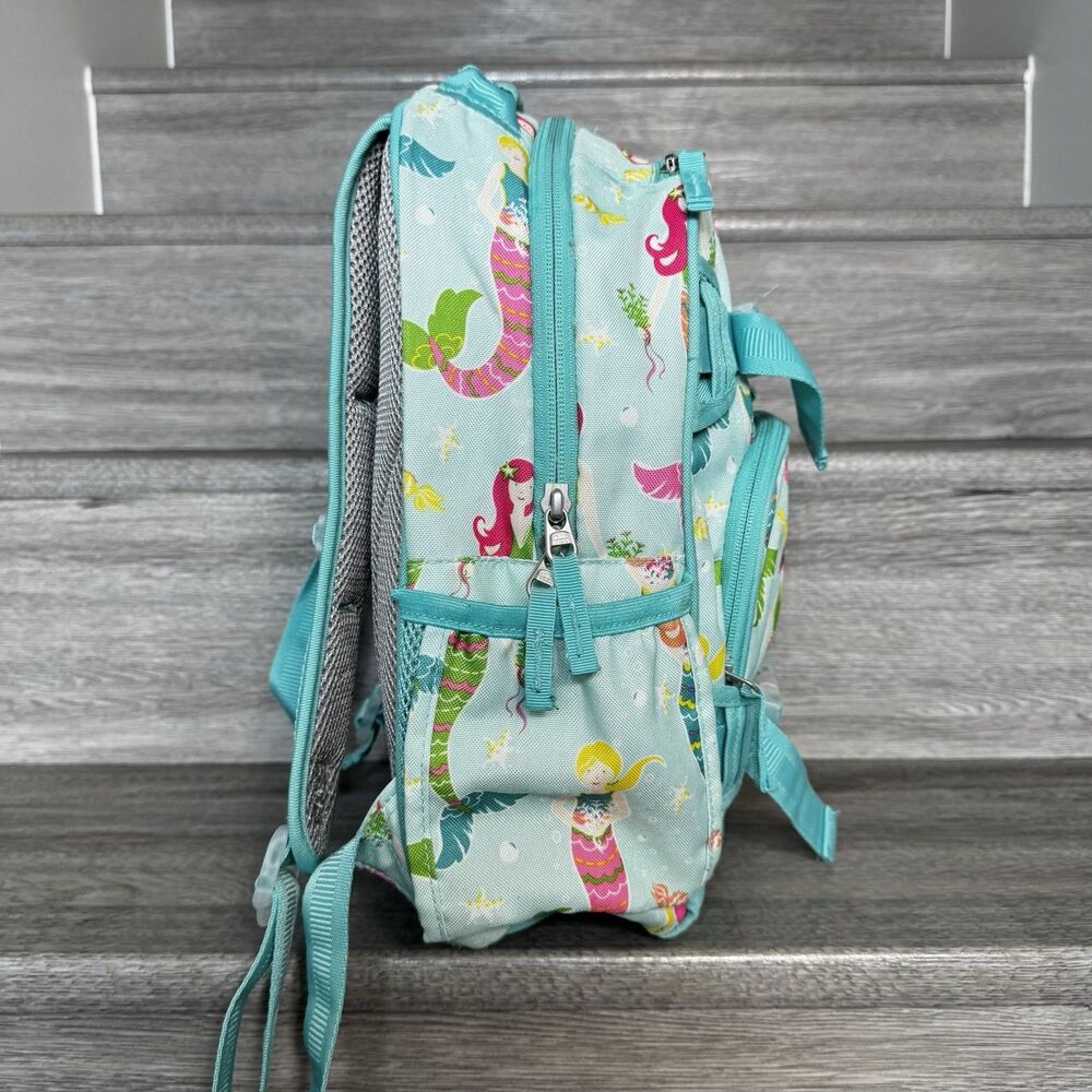Pottery Barn Kids Mackenzie Mermaid Toddler Backpack Size Small Pink Blue - Picture 3 of 16
